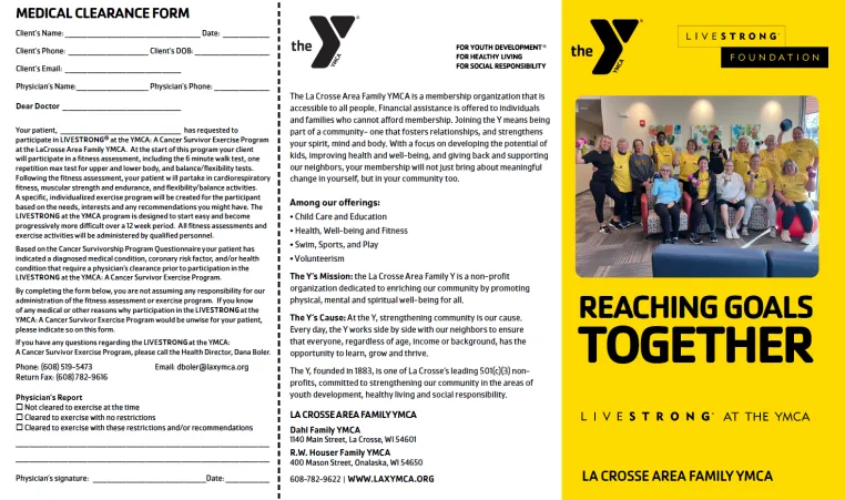 cover of livestrong brochure